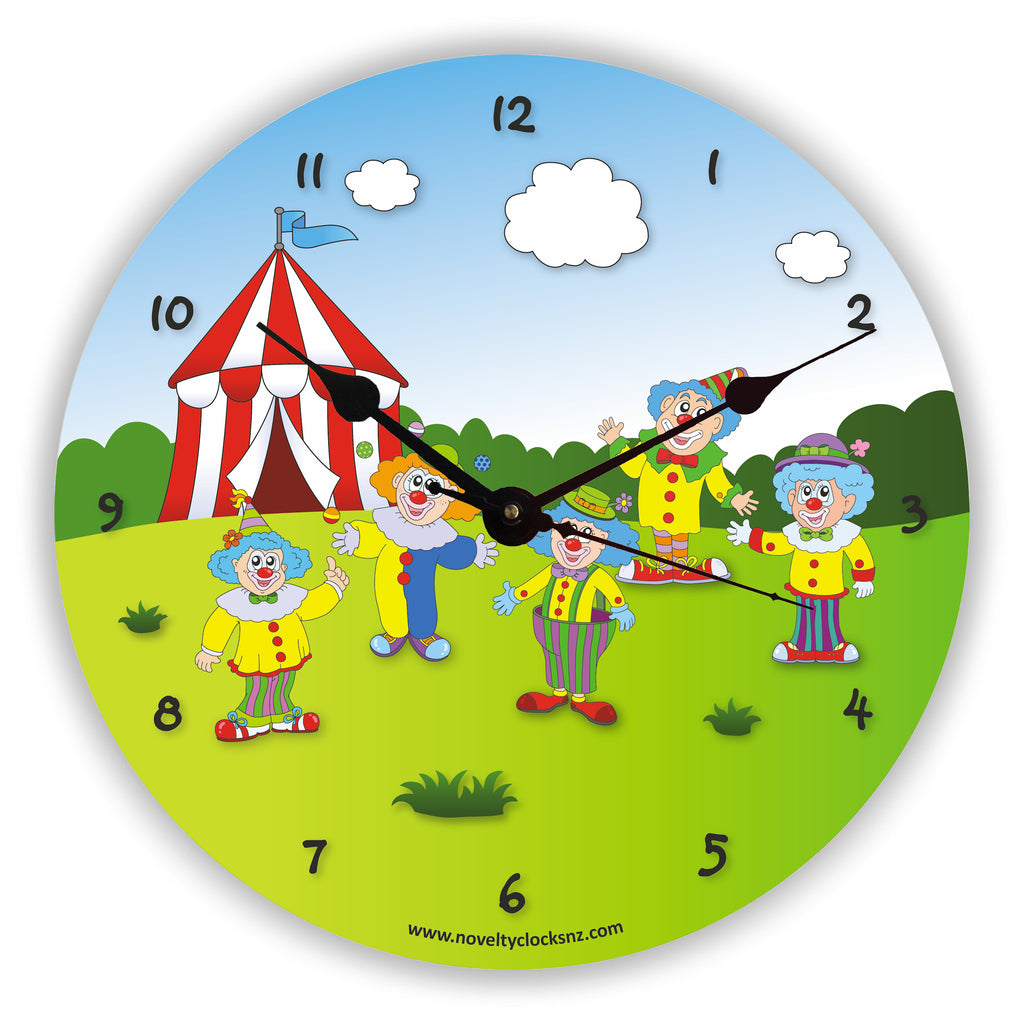 Clowning Around Children Novelty Gift Clock