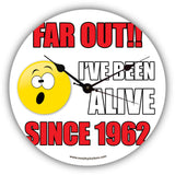 Far out!! I've Been Alive Since Birthday Novelty Gift Clock