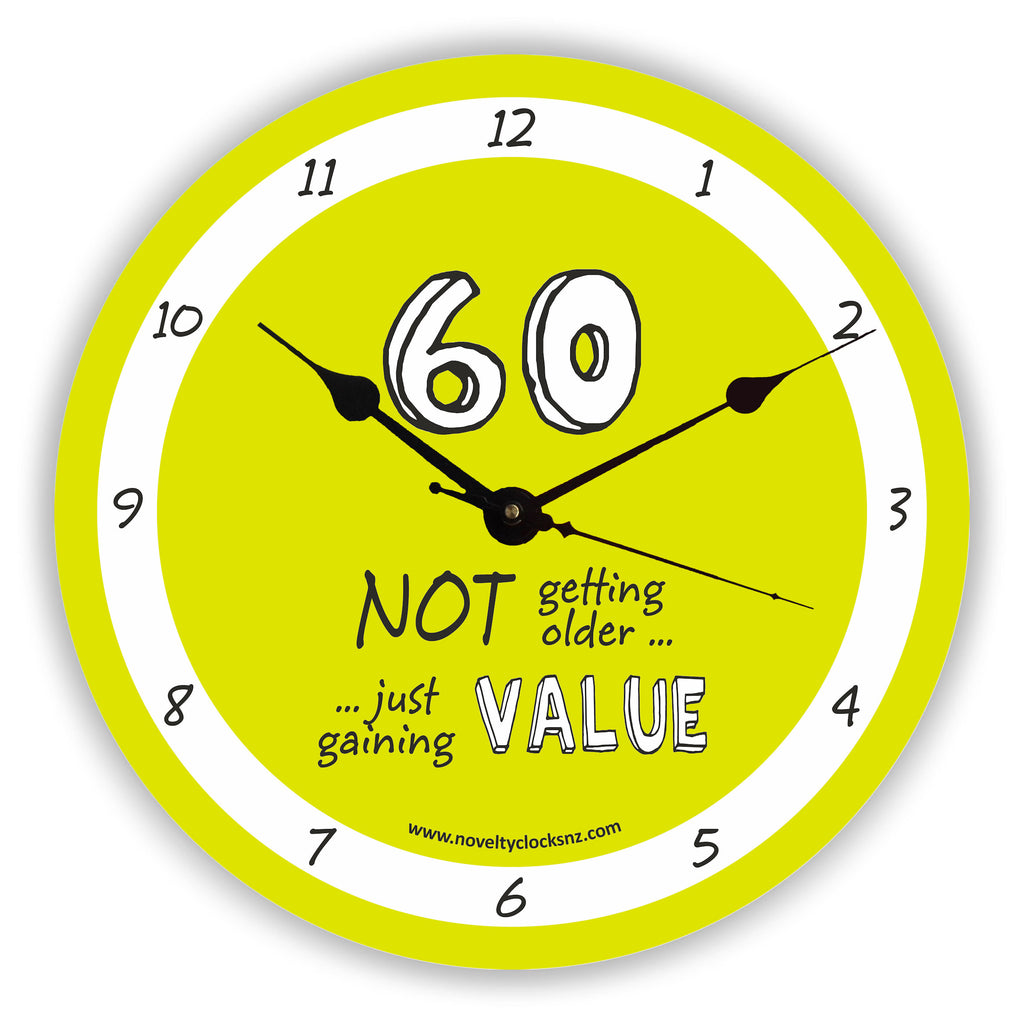 Not Getting Older Birthday Novelty Gift Clock