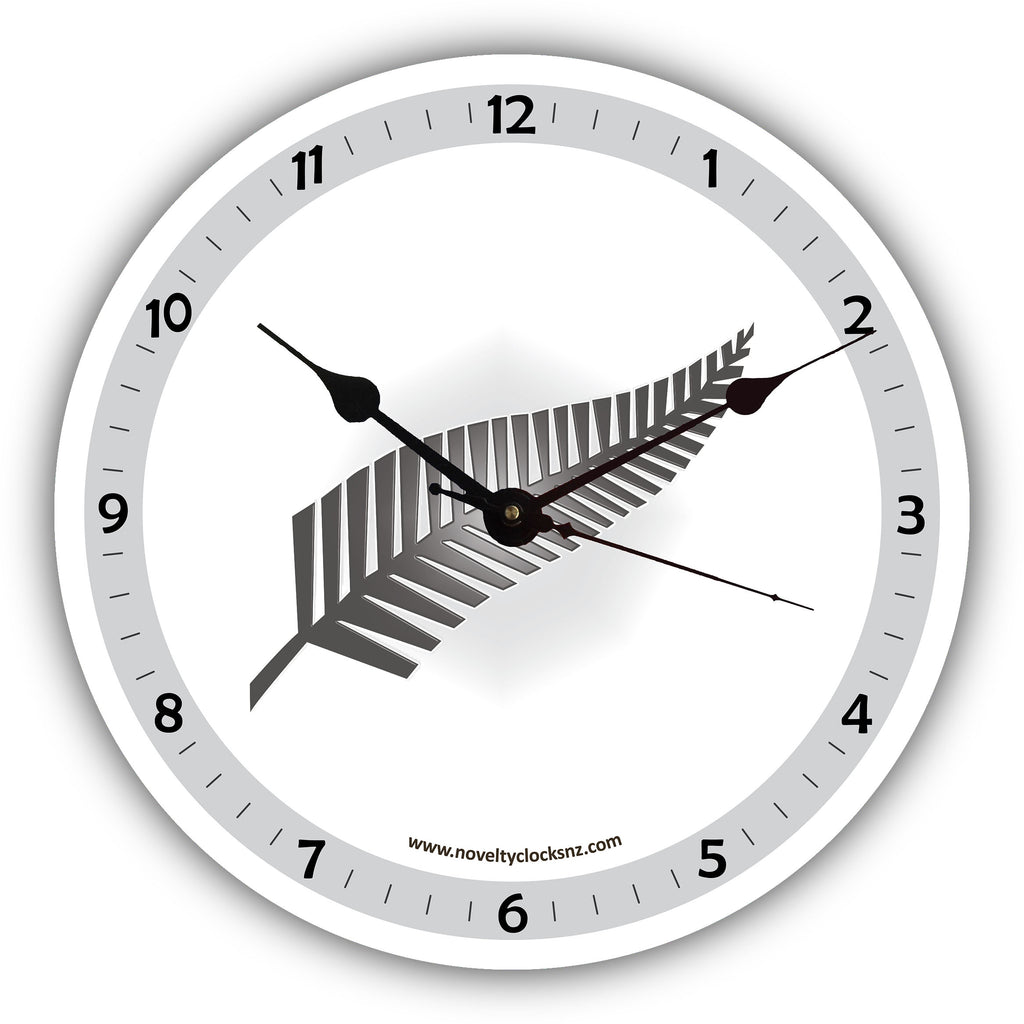 New Zealand Silver Fern General Novelty Gift Clock