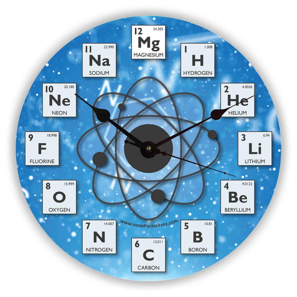 Periodic Table General Novelty Gift Clock