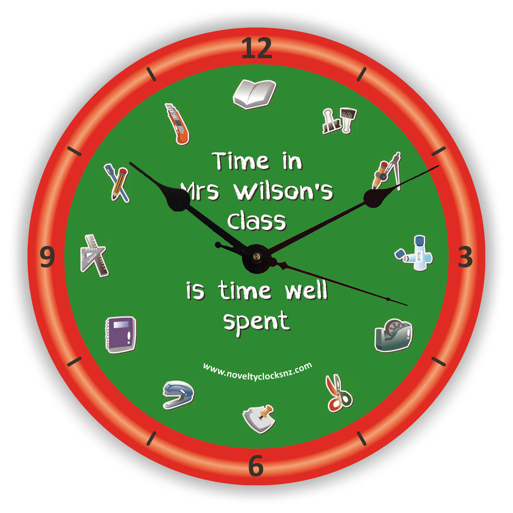 Time Spent in Class Occupations Novelty Gift Clock